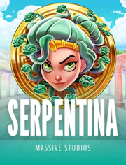 Tarjeta de tragamonedas con movimiento serpenteante y neón.